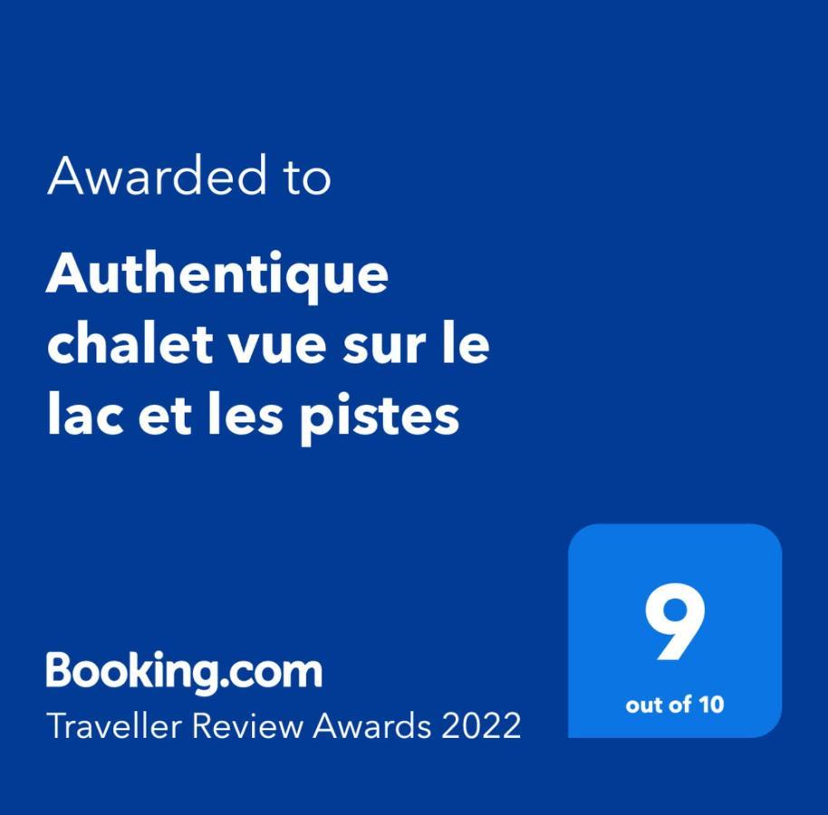 Authentique Chalet Vue Sur Le Lac Et Les Pistes 베세-에-생타나스타시 외부 사진